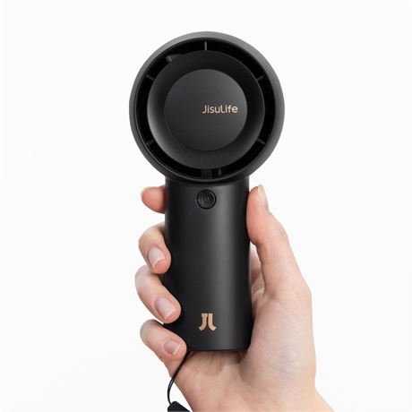 JISULIFE Portable Handheld Turbo Fan [18H Max Cooling Time], 6000mAh USB