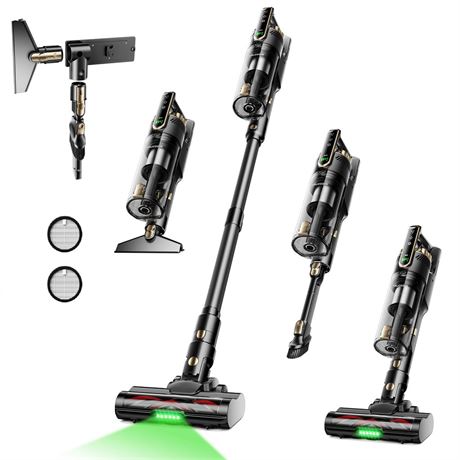 Trucozie Cordless Vacuum Cleaner, Self-Standing Lightweight Stick Vacuum with