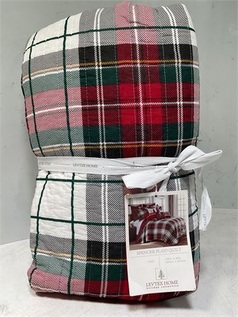 Thatch Home Spencer Plaid by Levtex Home - Spencer Plaid Quilt - King -