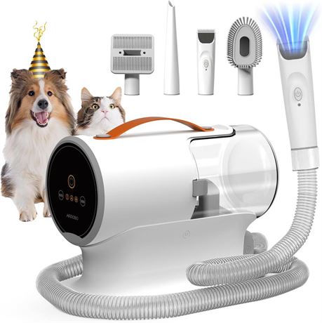 AIRROBO Dog Grooming Vacuum, Dog Grooming Kit,12000Pa Strong Pet Grooming