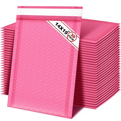 Henoyso 30 Pcs Extra Large Bubble Mailers 14 x 19 Inches Padded Envelopes