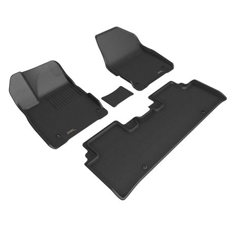 3D MAXpider Custom Fit Kagu Floor Mat (Black) Compatible with Kia EV6 2022-2024