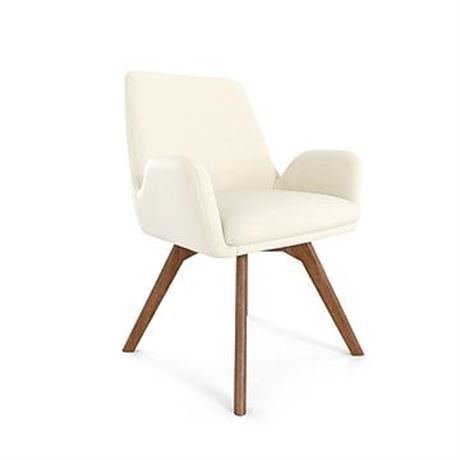 Union & Scale MidMod Fabric Guest Chair Cream (UN56983)