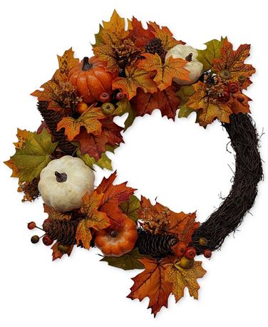 OFFSITE Martha Stewart Collection Leaves Asymmetrical Wreath, Created for