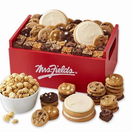 Mrs. Fields - Signature Deluxe Cookie Crate, Assorted with 48 Nibblers