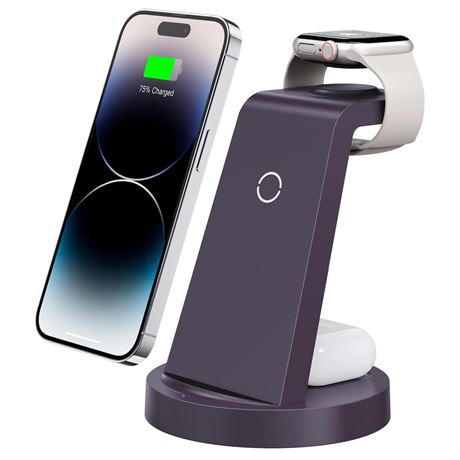 3 in 1 Charging Station for iPhone - Wireless Charger for Apple Products