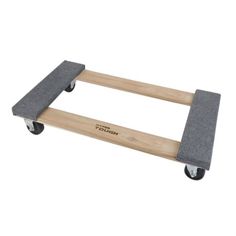 Hyper Tough 30-inch Wooden Moving Dolly, 660-lb Capacity, Dollies, 4 Caster