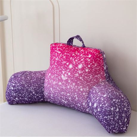 PERFEMET Purple Bed Reading Pillow Colorful Rainbow Back Rest Pillow for Adult