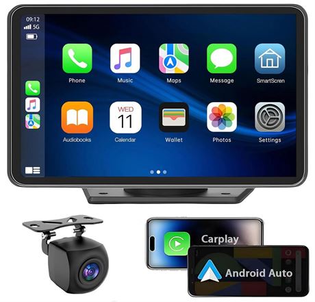 Apple Carplay Wireless Portable Touchscreen Car Stereo Bluetooth Voice Control