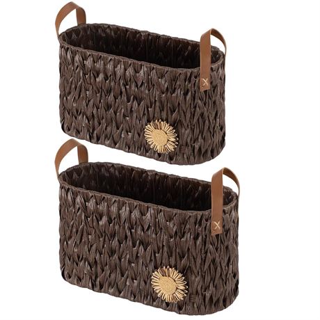 Vlovelife Toilet Paper Storage Organizer Basket, Boho Decor Toilet Paper Basket