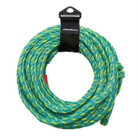 Airhead 60 Ft UV Resistant 4-Rider Tow Rope for Towable Tubes  Green