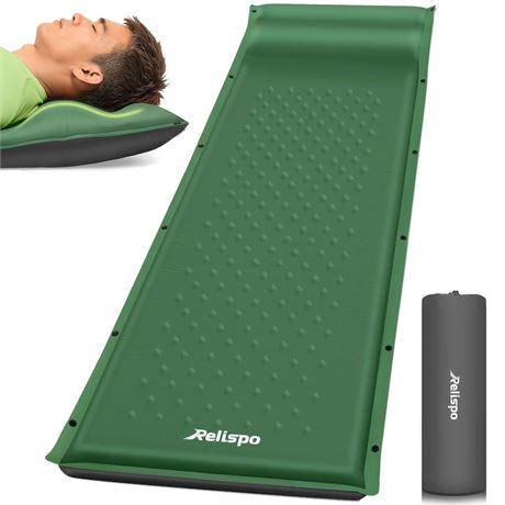 Self-Inflating Sleeping Pad with Built-in Pillow, 8R-Value 4 Season | 30D