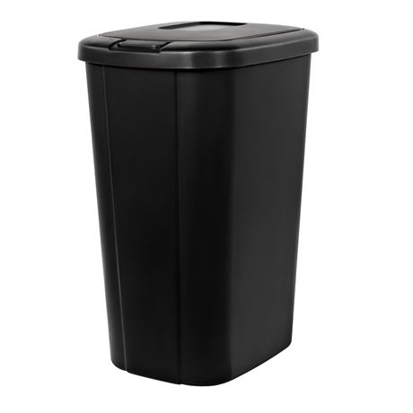 Hefty Kitchen Trash Can, 13.3 Gallon Plastic Touch Top Garbage Bin with Push