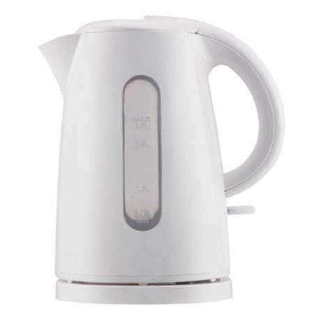 Mainstays 1.7 Liter Plastic Electric Kettle  White