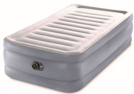Intex 20" Twin Dura-Beam Deluxe Raised Air Bed Mattress with Built-in Pump