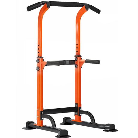 SogesPower Power Tower Dip Station Pull Up Bar for Home Gym Adjustable Height