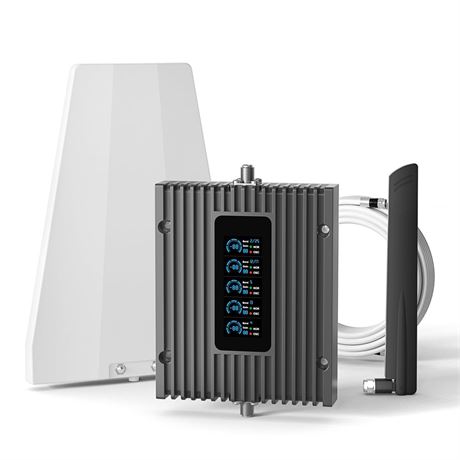 Cell Phone Booster for Home, Covers Up to 3,000 Sq. Ft, Real Time Signal