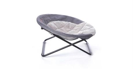K&H Elevated Cozy Round Pet Cot, 30" L, Classy Gray, Large, Gray