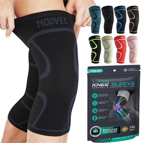 OFFSITE Modvel Knee Braces for Knee Pain Women & Men - 2 Pack Knee Brace for