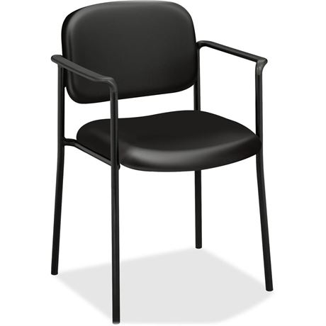 OFFSITE HON Scatter Stacking Guest Chair with Fixed Arms  SofThread Leather  in