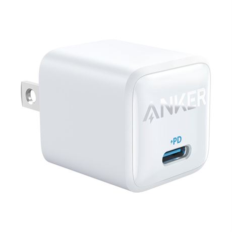Anker 20W USB-C Wall Charger, Power Delivery Fast Charger