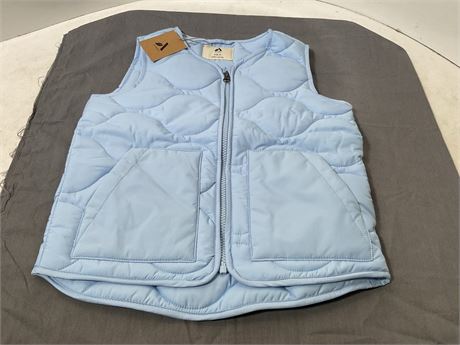 Meikulo Zip Up Puffer Vest Kids Stand Collar Quilted Gilet Sleeveless Jackets