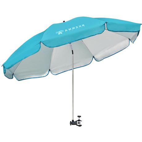 AMMSUN XL Chair Umbrella with Universal Clamp 52 inches and 360-degree Swivel