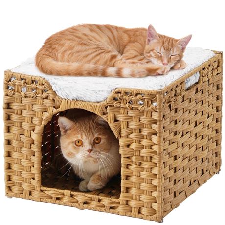 Cat Beds for Indoor Cats, Cat Cave kitten Bed Cat Bed Cave Cat Hideaway,