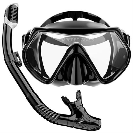 Snorkeling Gear for Adults, Felidel Snorkel Mask Adult Dry Top Snorkel Set with