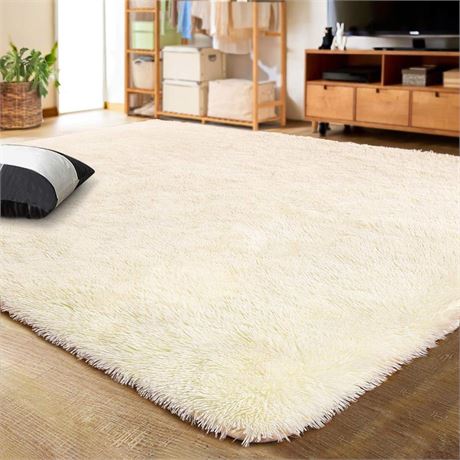 LOCHAS Ultra Soft Indoor Modern Area Rugs Fluffy Living Room Carpets for