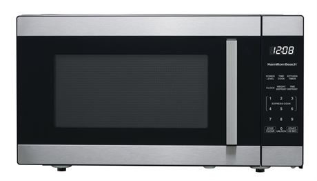 Hamilton Beach 1.6 Cu ft Sensor Cook Countertop Microwave Oven in Stainless