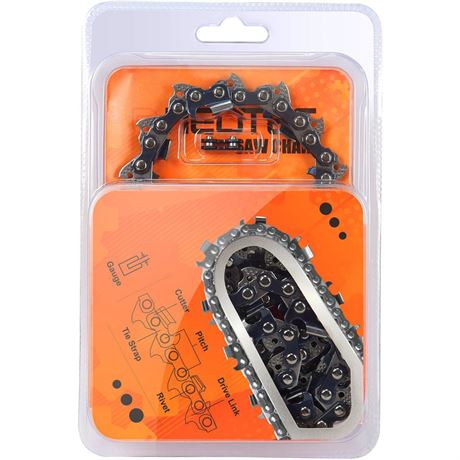 Chainsaw Chain Ripping 36Inch, 3/8" Pitch.058 Gauge114DL,Replacement Chain Saw