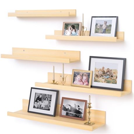 Upsimples Home Floating Shelves for Wall DÃ©cor Storage, Wall Shelves Set of 5,
