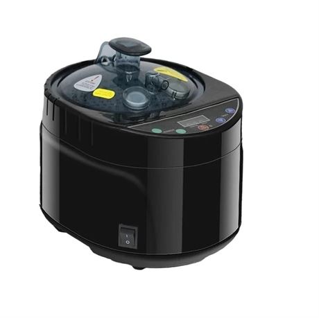 Sauna Heater, Sauna Generator Power Steamer Pot 4L 2.6L 1600W Home(4L Black)