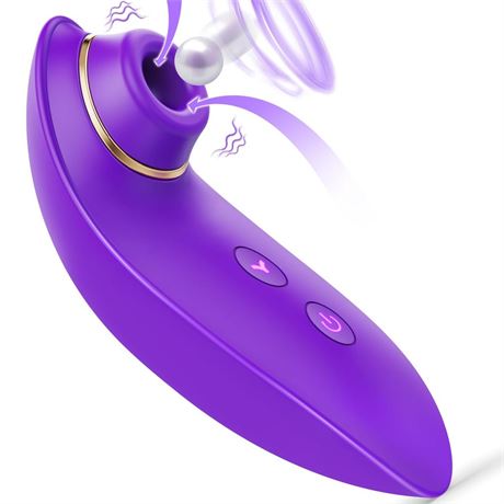 Adult Sex Toys Dildo Sucking Vibrator - 2 in 1 Clitoris Stimulator with 9