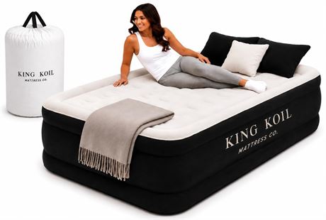King Koil 16" Twin Air Mattress with Built-in High-Speed Pump - CNN Underscored