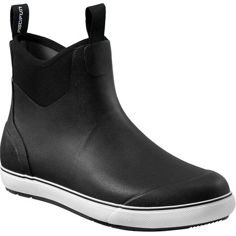 OFFSITE Piscifun Men’ s Deck Boots, Waterproof Fishing Rain Boots, Anti-Slip Rub