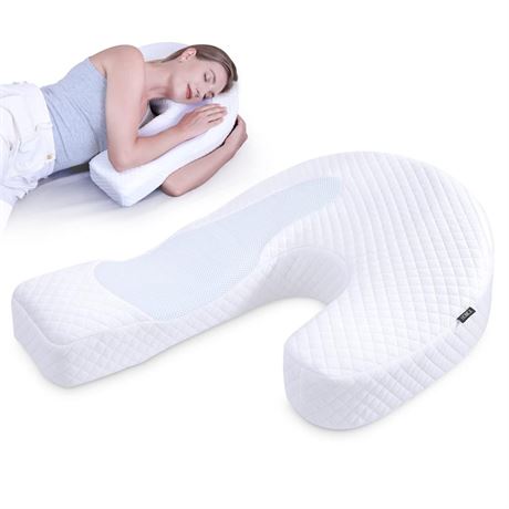 HOMCA Pillow for Side Sleeper Body Pillow for Adults Memory Foam Pillow with