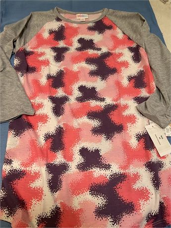 LuLaRoe  Randy Women's XS Top Shirt Gray Solid Sleeves