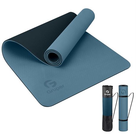 Yoga Mat Non Slip, Eco Friendly Fitness Exercise Mat with Carrying Strap,Pro