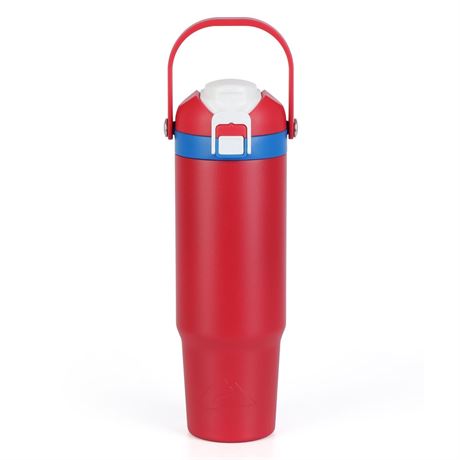 Ozark Trail 30oz Vacuum-Insulated Stainless Steel Dual Lid Insulated Tumbler,