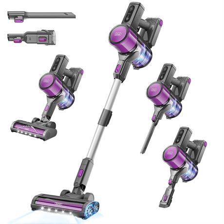 Gevi Cordless Vacuum Cleaner for Home, Stick Vacuum with Hy-HEPA, Ultra Long