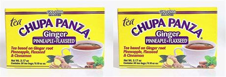 GN Vida Tea CHUPA Panza, Tea Based ONGINGER Root, PINNEAPPLE, Flaxseed &