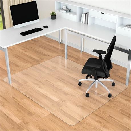 Office Chair Mat for Hard Floors, 44” x 58” Large Floor Protector Mat, Easy