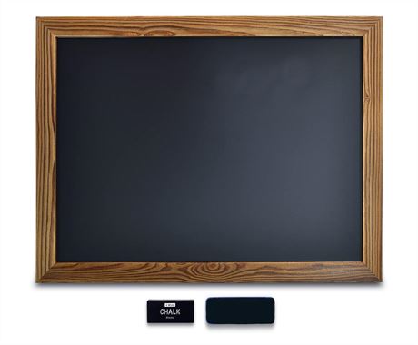 Better Office Products Magnetic Wall Chalkboard, Large Size 18" x 24", Rustic