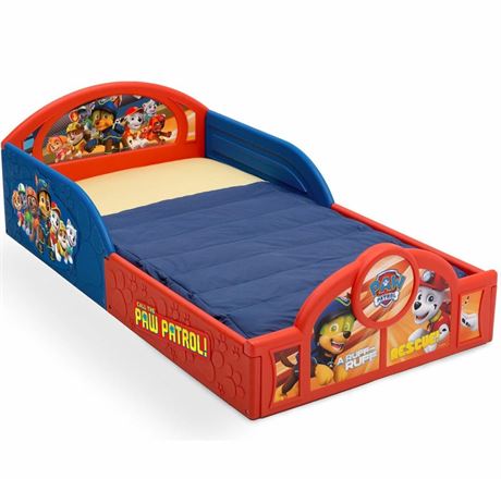 Delta Children Deluxe Nickelodeon Paw Patrol Toddler Bed With Attached