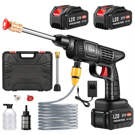 Cordless Pressure Washer 21V x2 batteries , Cordless Power Washer Battery