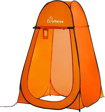 WolfWise Portable Pop Up Privacy Shower Tent Spacious Changing Room for Camping