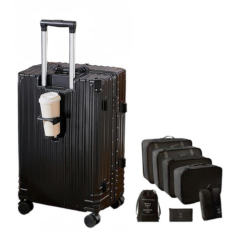 Aluminum Frame Carry-on Luggage, Hardside Carry-on Suitcase, Zipperless