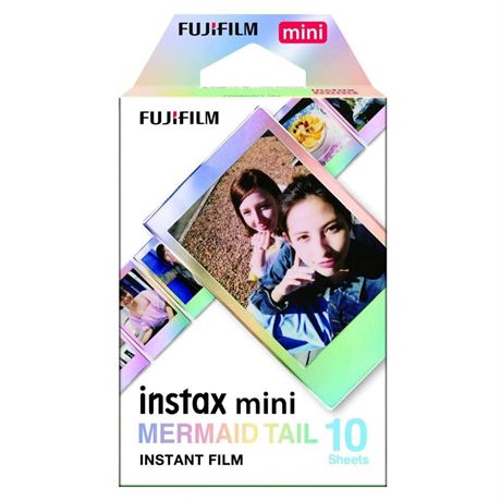 Fujifilm Instax Mini Mermaid Tail Film - 10 Exposures 10 Count (Pack of 1)